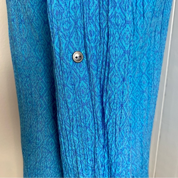 Kim Rogers Blue V-Neck Long Sleeve Top Large - Picture 5 of 11